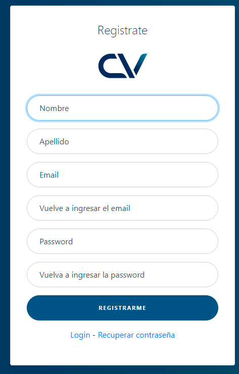 Formulario de Registro WebAutomatica.com